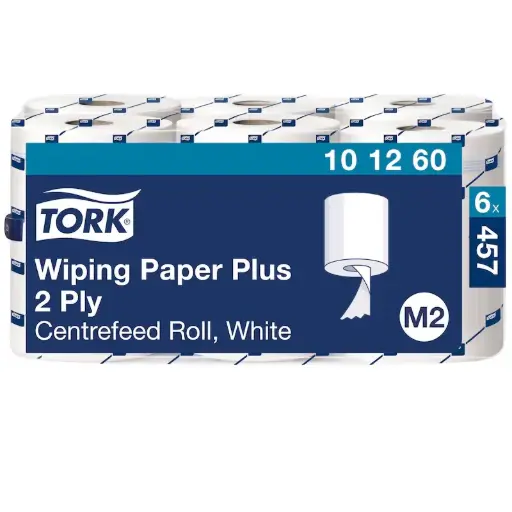 [MD10182] Tork Centrefeed Wiping Paper Plus White M2 x6