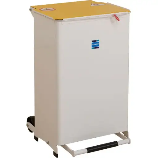 [MD10195] Kendal Waste Bin 50 Litre (Solid Body)(Yellow Lid)