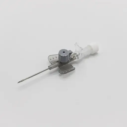 [MD10139] IV Cannula with Injection Valve and Wings 16G - Grey x1