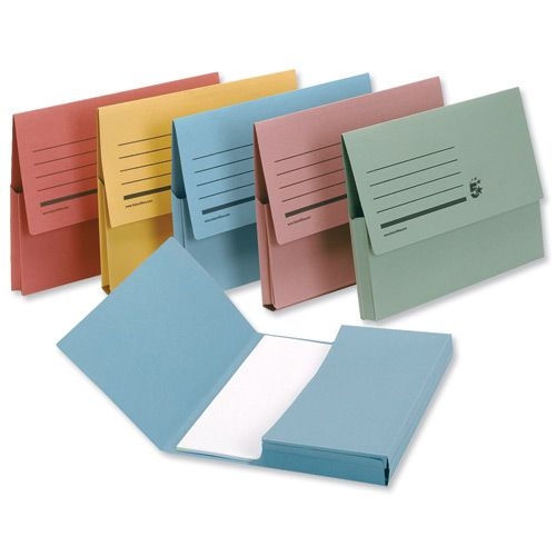 [SP00277] Document Wallet 250gsm Foolscap Assorted x 50