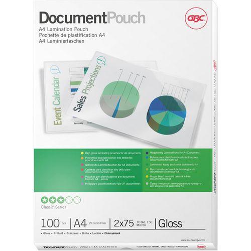 [SP00316] Acco GBC Laminating Pouches A4 150 Micron x 100