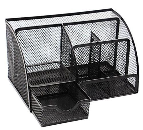 [SP00361] Mesh Desktop Desk Tidy Black x 1