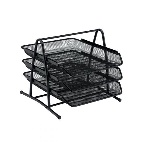 [SP00364] Mesh Filing Shelves Letter Tray 3 Tier A4 x 1