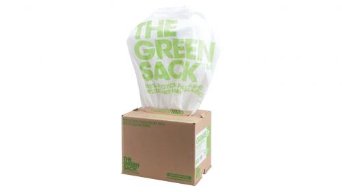 [SP00380] Green Sack Heavy Duty Bin Bags 15 L White PE (Polyethylene) 20 Microns x 300