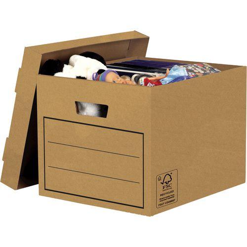 [SP00382] Bankers Box Archive Boxes Brown 253(H) x 326(W) x 396(D) mm x 10