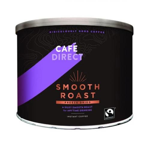 [SP00386] Cafe Direct Fairtrade Freeze Dried Instant Coffee Tin Ground Smooth 500g x 1