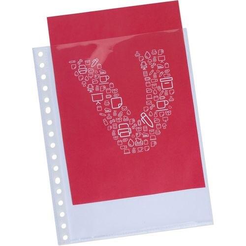 [SP00428] Punched Pockets A5 Clear Transparent 80 Microns Polypropylene Top Opening x 25