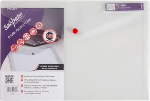 [SP00429] Snopake Polyfile Document Walllet Press Stud x 5