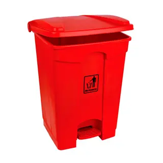 [MD10249] 45L Polypropylene Pedal Bin - Red x 1 