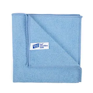 [MD10253] Exel Supercloth Contract Microfibre Cloth 40cm/16 Inches - Blue x 10