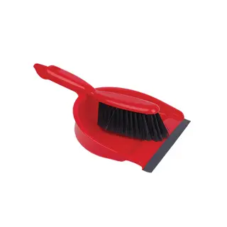 [MD10293] Professional Dustpan & Brush Set - Red x 1
