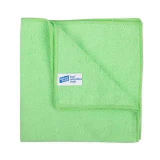 [MD10265] Exel Supercloth Contract Microfibre Cloth 40cm/16 Inches - Green x 10