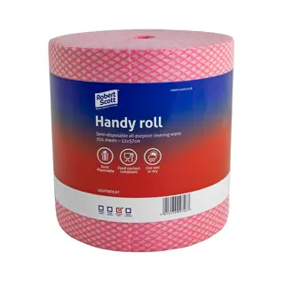 [MD10276] Handy Wipes On A Roll Red x 350 