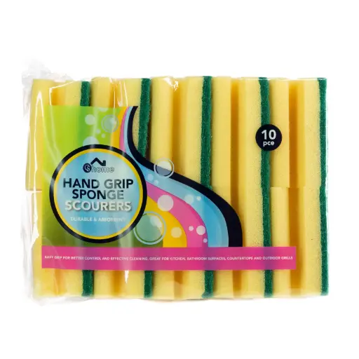 [SP00436] Sponge Scourer Easy Grip x 10
