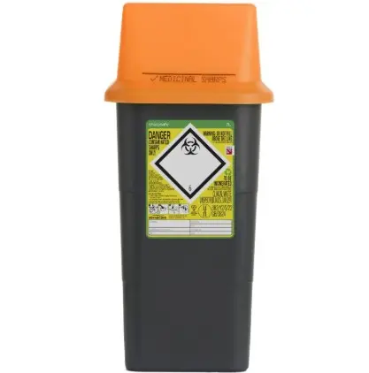[MD10314] Sharpsafe 7L Orange Sharps Bin