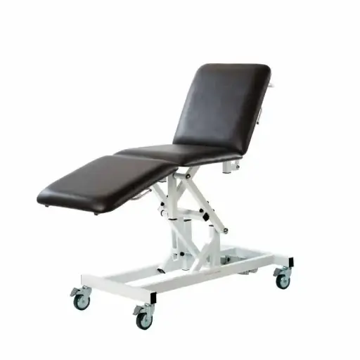 [MD10344] Medi-Plinth Ensignia 3 Section Electric Couch with couch roll holder - Black