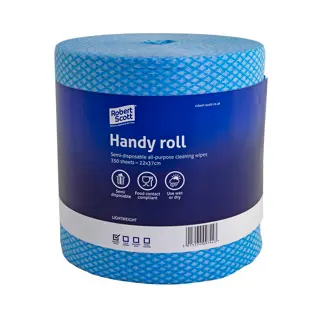 [MD10274] Handy Wipes On A Roll Blue x 350