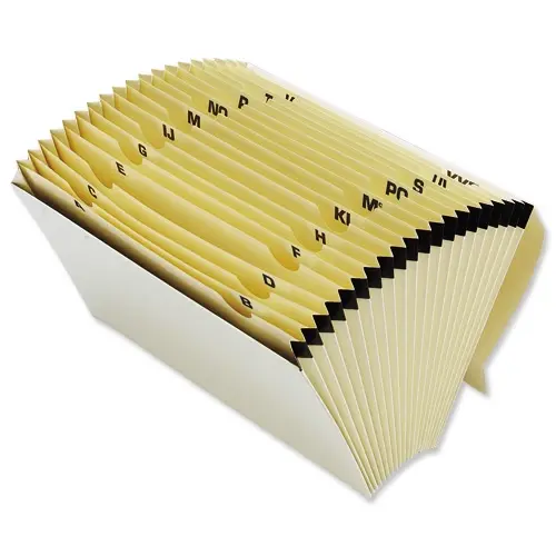 Q Connect Expanding File A-Z Foolscap Manilla x 1 | MidMeds Limited