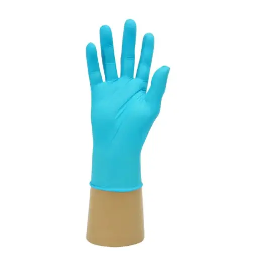 [MD10502-S] HandSafe GN70 Blue Hybrid Accelerator Free Exam Glove - Small x 100