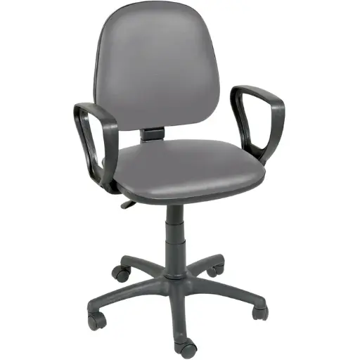 [MD04728-FEATHER] Gas Lift Chair with Arms - Feather
